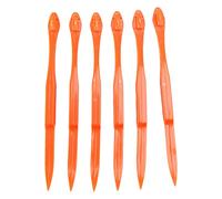 Kueohse 6 pezzi semplice arancione pelapatate agrumi in colore arancione strumento cucina