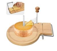 Kueohse Affettatrice e Grattugia Formaggio Regolabile In Spessore - Tagliere di Formaggio In Legno per Tutti I Tipi di Formaggio
