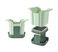 Kueohse Affettatrice per Fragole, Tagliafrutta per In Acciaio Inossidabile, Strumento Portatile per Affettare Banane, Tritatutto per Tagliare Rapidamente le Uova Durevole e Facile da Usare