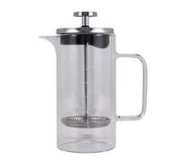 Kueohse Apparecchio da Caffè con Filtro un Pressa un Pressione nel Vetro Borosilicato Ad Alto Strato un Doppio Strato Caffettiera Francese con Scala