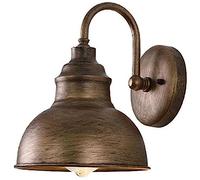 Kueohse Applique da Parete Vintage un Collo D'Oca Barn Flat Light Industrial Vintage Applique da Parete per Esterni Impermeabile ()