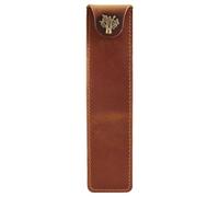 Kueohse Astuccio in vera pelle con automatico per penna roller Fountain Ballpoint Pen-Brown,