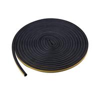Kueohse Autoadesivo Guarnizione Striscia di Isolamento Porta Strisce 5M Nero D FöRmiger Auto Porta Guarnizione Strisce Colla per Porte e