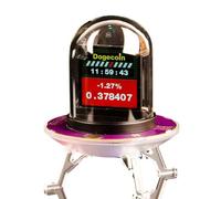 Kueohse Bitcoin RGB Nixie Tube Clock Smart WIFI Networked LED Light-Emitting Color Screen DIY Analog Digital Tube Night Light