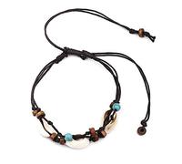Kueohse Boho Naturale Mare Shell Cavigliera per le donne perla conchiglia caviglia braccialetto gamba piede catena di corda cavigliere gioielli da spiaggia