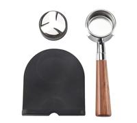 Kueohse Caffè 54 mm senza fondo + 53 mm distributore di caffè & Tamper + tappetino Tamp per Den Express