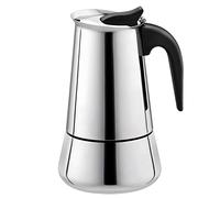 Kueohse Caffettiera Moka Caffettiera Espresso Latte Caffettiera Stufa Caffettiera Caffettiera Espresso Macchina da Caffè 100 Ml Acciaio Inossidabile