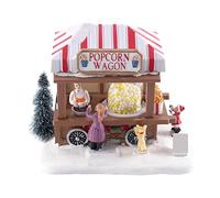Kueohse Casa di Natale illuminata a LED Villaggio di Natale colorato con musica Villaggio di Natale Popcorn House