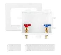 Kueohse Cassetta di scarico per lavatrice con scarico centrale, 1/2 Pex-Crimp X 3/4, scatola di scarico per valvola lavatrice