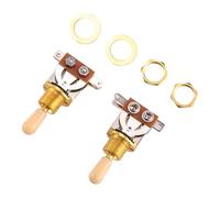 Kueohse Chitarra a 3 Vie Acquisitore Di Argilla A Scelta Per Il Suono Scelta Lp Accessori Per Chitarra Elettrica, E Beige (Un Pacchetto Di 2 Pezzi)