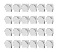 Kueohse Clip Magnetiche, per Lavagna Magnetica da 24 Pezzi, Clip In Metallo, per Frigorifero, Clip Magnetiche Bianche