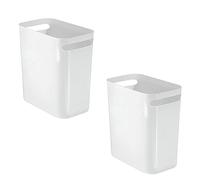Kueohse Confezione da 2 Bidoni Della Spazzatura In Plastica, Cestino per la Raccolta Differenziata per Bagno, Camera da Letto, Cucina, Ufficio A Casa