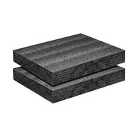 Kueohse Confezione da 2 inserti in schiuma 16 x 12 x 2 per valigie per riporre cassette degli attrezzi e fotocamere