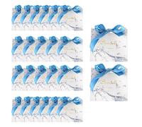 Kueohse Confezione da 24 sacchetti regalo di ringraziamento, sacchetti regalo con fiocco dorato, sacchetti regalo in carta, B