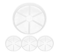 Kueohse Confezione da 4 sottobicchieri trasparenti, 30,5 cm, in plastica, durevoli, spessi, per interni ed esterni, da giardino, durevoli, facili da usare
