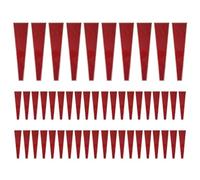 Kueohse Confezione da 50 buste per fiori singole, in plastica, per San , rosso