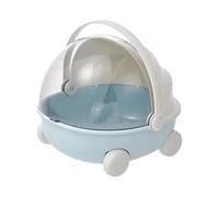 Kueohse Culla di Stoccaggio per Bambole, per L'Esposizione di Bambole, Scatola di Stoccaggio per Giocattoli e Oggetti Vari, Colore Blu