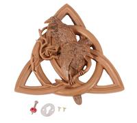Kueohse Dei nordici intaglio pagano nordico runa resina appesa parete giardino decorazione statue porta porta gancio