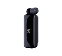 Kueohse Display digitale a LED, cuffie Bluetooth fili, clip per colletto retrattile, auricolare singolo, retrattile con , durevole, facile da usare