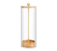 Kueohse Distributore Porta Cannucce per Bancone - Distributore di Cannucce con Coperchio In Bambù per Cannucce Standard, Organizer per Cannucce