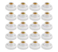 Kueohse E27 Attacco per Tappo A Vite Lampada da Soffitto Bianca Base di Fissaggio per Lampadina Supporto per Lampadina A Spirale Base per Lampadina A LED Illuminazione Durevole Facile da Usare