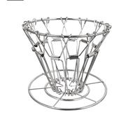 Kueohse Filtro per Caffè Cono In Acciaio Inossidabile sopra Supporto per Gocciolatore per Caffè