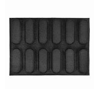 Kueohse Forme nel Padella per Pane Francese Perforate Antiaderenti con nel Silicone, Stampi per Hot Dog, Stampi per Pane