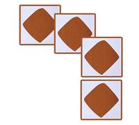 Kueohse Foulard per pressa termica, 4 pezzi, antiaderente, resistente al , riutilizzabile, tappetino (15 x 15)