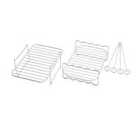 Kueohse Friggitrice Ad Aria per Doppio Cestello, Accessorio per Friggitrice Ad Aria Multistrato, per Friggitrice Ad Aria A Doppio Cestello Foodi DZ201 DZ40