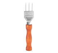 Kueohse Ice Pick - Cippatore con Manico nel Legno Massello, Tritaghiaccio un Tre Punte nel Acciaio Inossidabile 304 per Cocktail