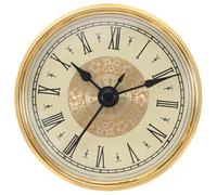 Kueohse Inserto per Orologio al Quarzo da 70 mm, Movimento al Quarzo Rotondo, Orologio In Miniatura, Mini Orologio con Numeri Romani, Adatto per Foro di Diametro 61 mm/3,1 Pollici B