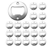 Kueohse Kit Inserto Apribottiglie, 20 Set Kit Apribottiglie Inserto Rotondo per DIY Chiave Birra Barattolo Apribottiglie Cavatappi