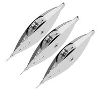 Kueohse Kit Navetta per Chiacchierino In Metallo Argentato da 3 Pezzi per Principianti con Accessori per Bobina, Navette per In di Qualità Superiore