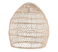 Kueohse Lampada a pendolo in rattan, lampada a pendolo vintage, paralume E27, casa, caffè, ristorante