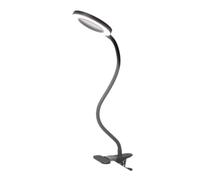 Kueohse Lampada da Scrivania con Lente D'Ingrandimento A LED 8X, 3 Modalità di Colore, Braccio Orientabile Regolabile con Morsetto Illuminato per Lavori di Riparazione e