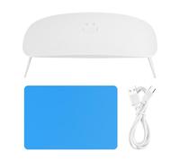 Kueohse Lampada UV in resina bianca con 30 perline a doppia sorgente per kit di resina UV