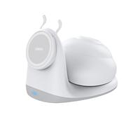 Kueohse Luce notturna a vite 2 in 1, 15 W, ricarica wireless, 3 modalità di illuminazione, supporto da scrivania, lampada da tavolo a LED ricaricabile