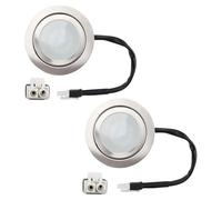 Kueohse Luci per Cappa da Cucina 12V DC 1.5W con Presa EL, 2 Confezioni di Luci LED da Incasso per Fornelli e Armadi, Lampadine da Cucina