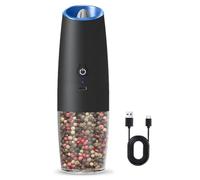 Kueohse Macinasale e elettrico ricaricabile, macinasale elettrico regolabile nero