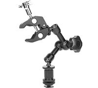 Kueohse Magic Arm 7 Articulating Friction Arm Super Clamp Adjustable Rod Pinza a morsetto Clip con filettatura 1/4 e 3/8 per fotocamera DSLR Rig/Monitor LCD/Luci LED/Flash