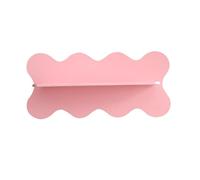 Kueohse Mensola ondulata da parete, decorazione per la casa, colore rosa