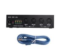 Kueohse MIDI Box Musica Strumenti USB MIDI Interface Merge Thru Box 64 canali MIDI