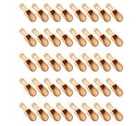 Kueohse Mini Cucchiaio di Legno da 40 Pezzi, Cucchiaio di Sale da Bagno, Cucchiaio di Caramelle nel Legno, Cucchiaio di Detersivo per Detersivo Cucchiaio per Bambini