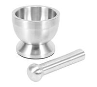 Kueohse Mortaio nel Acciaio Inossidabile Pestello Set Aglio Spice Grinder Farmacia Herbs Bowl Mill Grinder Utensile da Cucina