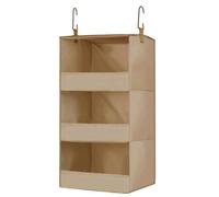 Kueohse Organizer per sospeso a 3 ripiani, organizer da doccia, da appendere, colore cachi
