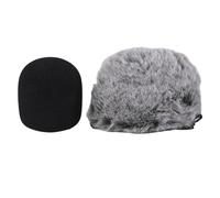 Kueohse Parabrezza peloso microfono a schiuma per parabrezza - blu Pro USB microfono parabrezza filtro popup (2 pezzi)