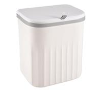 Kueohse Pattumiera da Cucina Porta ' per Uso Domestico Appeso Coperchio Scorrevole Secchio di Immagazzinaggio Pattumiera a Parete Pattumiera Bianca