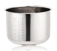 Kueohse Pentola Interna per Cuociriso In Acciaio da 5 Litri, con Scala per Pentola per Pentola Interna per Cuociriso Pentola di Ricambio per Pentola per