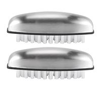 Kueohse per Unghie 2 Pezzi, Spazzole per Lavaggio un Mano nel Acciaio Inossidabile per Unghie, per La Pulizia di Unghie, Bagno e Cucina