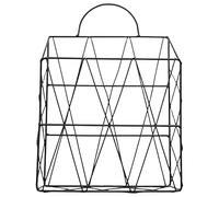 Kueohse Portariviste Appeso a Parete Giornale Libro Periodico Document File Organizer Cestino Contenitore Di Stoccaggio In Metallo Espositore Da Esposizione-nero